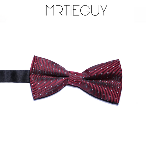 RED WINE POLKA BOW - MR TIE GUY - For The Daring & Dapper™