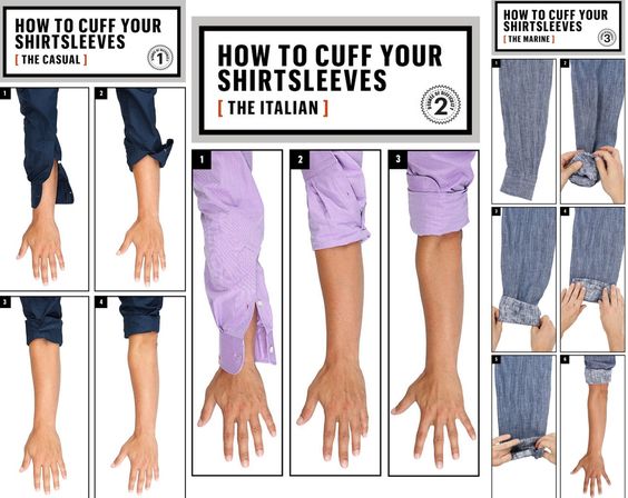 How To Cuff Your Shirt Sleeves